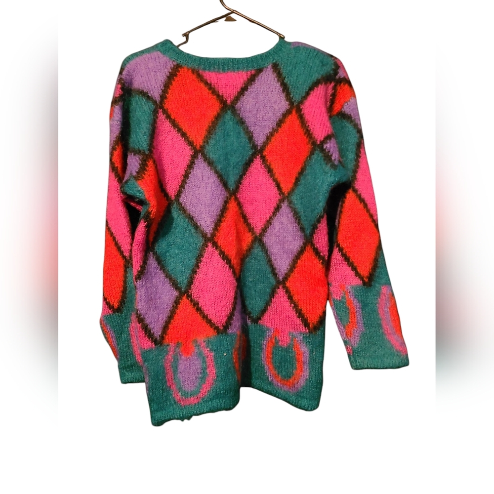 Vintage The Limited Mohair & Wool Colorful Sweater